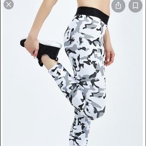 Koral black and white Camo leggings